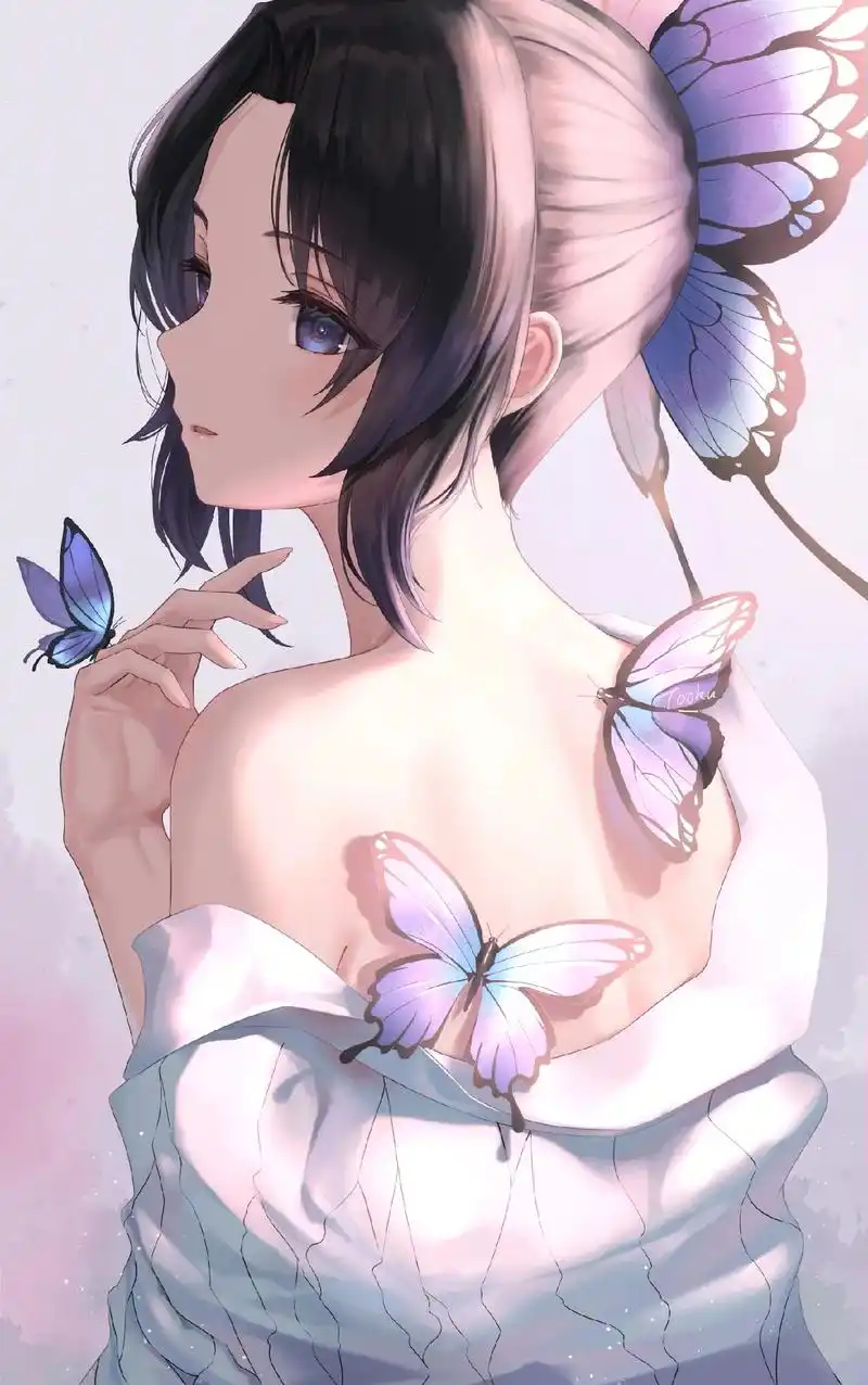 二次元 #动漫美图 #唯美意境 真是太美了#蝴蝶忍 #立华 - 抖音