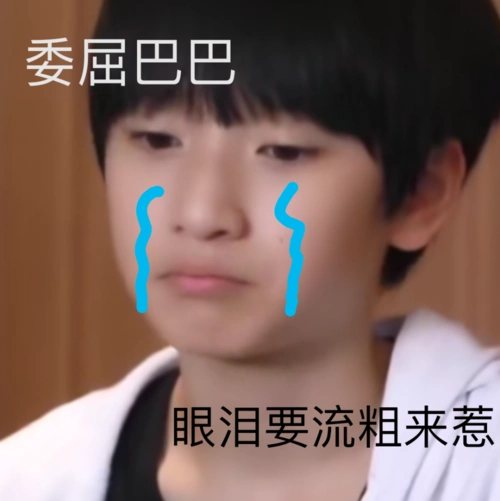 委屈巴巴严浩翔表情包