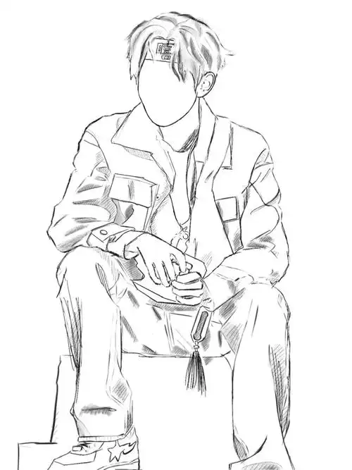 宝藏男孩王源  #爱豆安利  #手绘  #线稿  #手绘头像  #王源值得