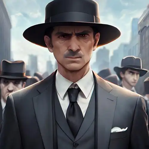 西装暴徒头像绅士