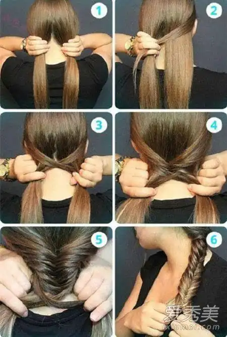 鱼骨辫复活了!夏季必学4种编法图解