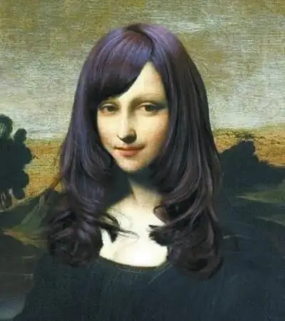 蒙娜丽莎被"剪"短发 网友:和李维嘉撞脸