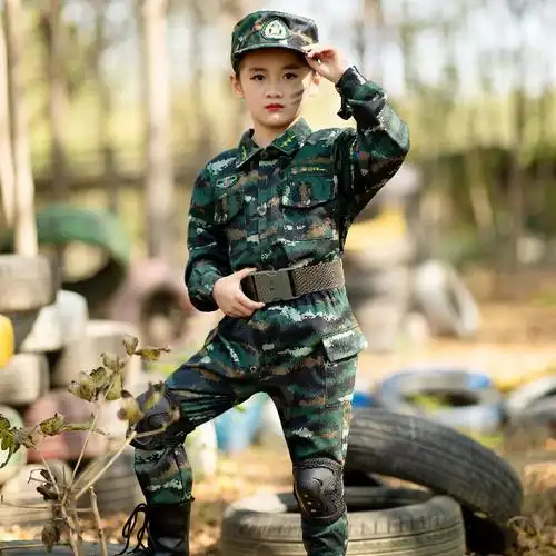 儿童迷彩服套装男童特种兵吃鸡衣服军装小孩女作战军训警装备演出