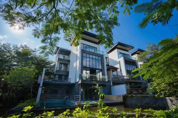 号|12房20床大户型|轻奢网红|明月山溪豪华温泉别墅|会议团建烧烤度假