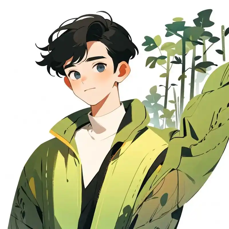 95 分享一组极简扁平插画风格的清新自然男生头像,每一个都很有感觉