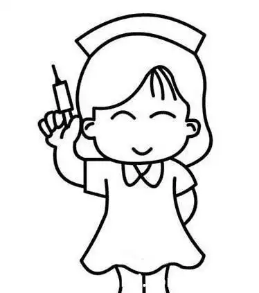 简单白衣天使简笔画绘画教程彩色白衣天使儿童画怎么画白衣天使护士