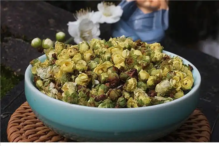 绿萼梅花茶手选干梅花苞泡水绿梅花白梅花茶中药50克【图片 价格 品牌
