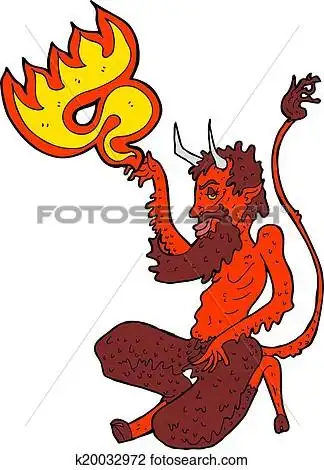剪图clipart - 卡通, 传统, 魔鬼 k20032972 - 搜寻美工图片,插图壁画