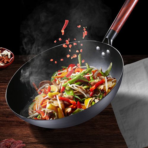 铁锅荣事达章丘老式炒菜菜锅家用官方旗舰熟铁炒锅