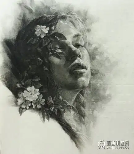 韩国艺术家jori肖像素描画作品欣赏【45p】_西西美术网