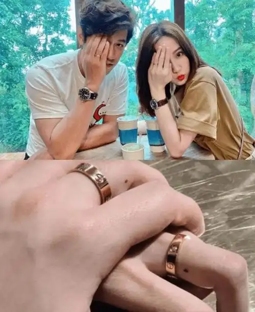 陈乔恩领证后晒合照俏皮喊老公前男友alan侧颜撞脸乔任梁