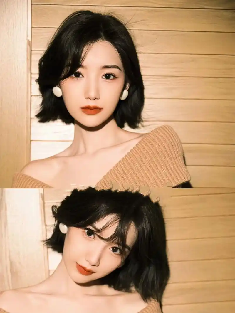 毛晓彤的短发不要太飒 爱死这种酷感发型了