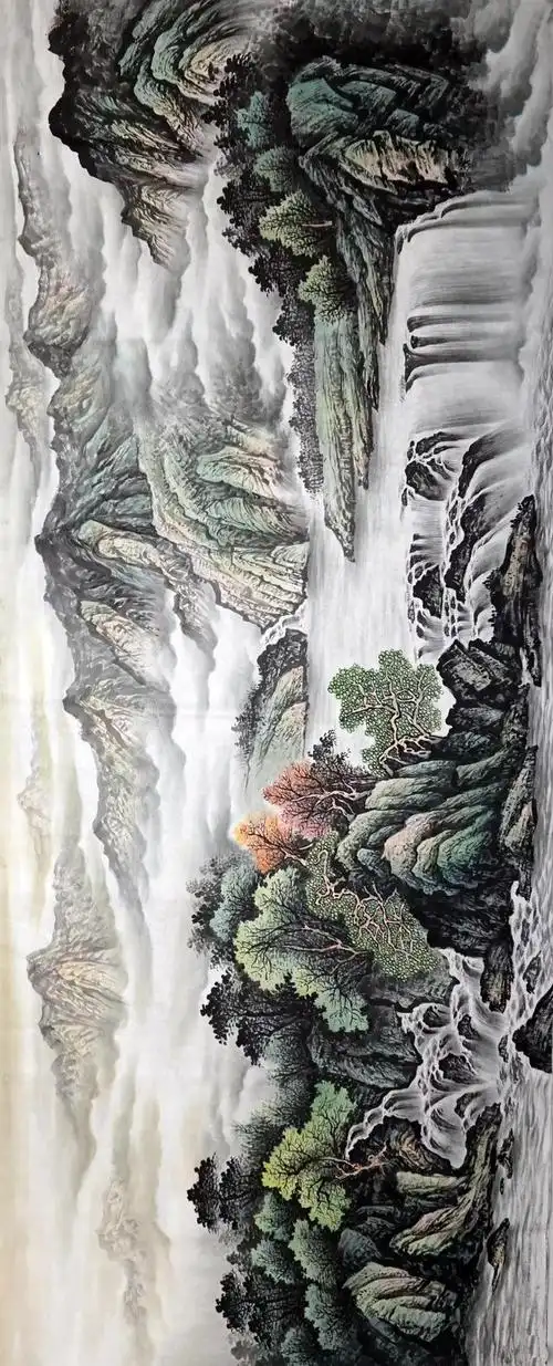 《精品山水画(横幅)》欣赏