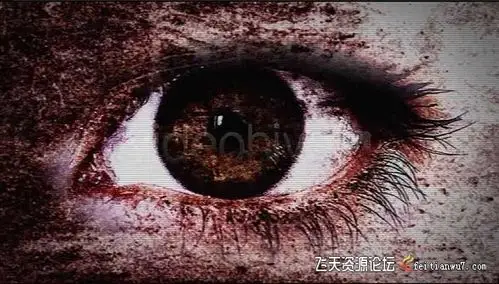 眼睛恐怖眼球惊悚短片logo开场ae模板