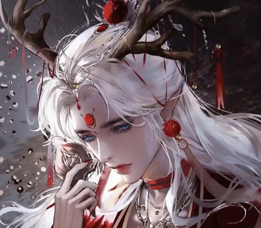 古风唯美美男头像】 唯美中夹带一丝破碎感,一席红衣邪魅而又不失霸气