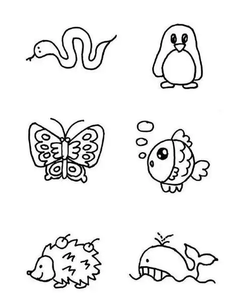 动物简笔画步骤超级简单易上手儿童绘画和手账必备幼儿园简笔画小动物