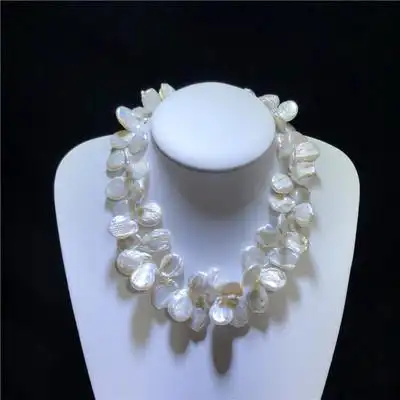 天然巴洛克异形花瓣珍珠项链夸张时尚短款锁骨链女送礼