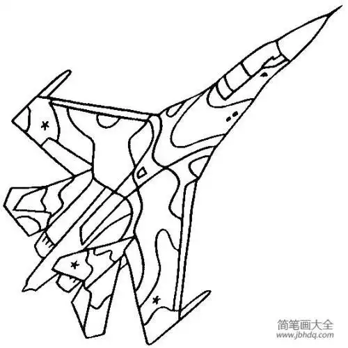 战斗机简笔画图片大全教你一步一步画战斗机简笔画图片铅笔素描火车简