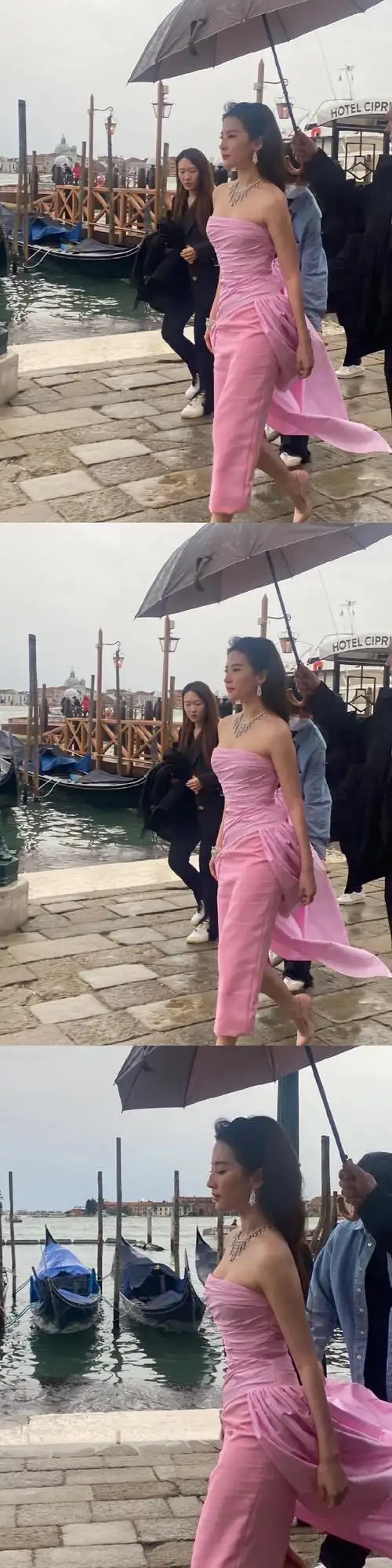 刘亦菲威尼斯活动生图##刘亦菲仙品侧颜