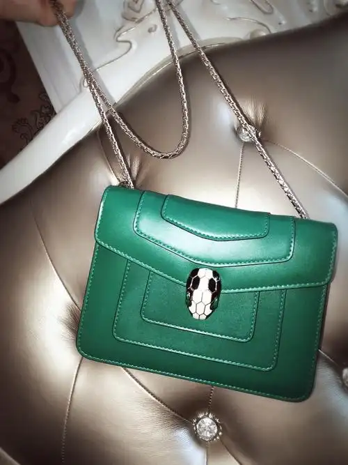 宝格丽蛇头包_价格_怎么样_宝格丽蛇头包祖母绿_bvlgari绿色包包_韩国