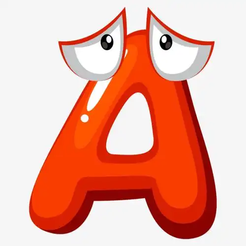 (a单个字母)英文字母26个手绘卡通可爱动物艺术字