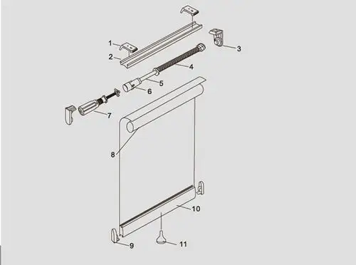 厂家批发定制弹簧卷帘自动升降阳光面料遮阳透景高铁动车自动窗帘