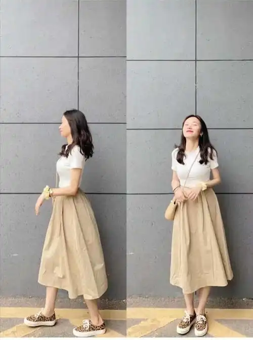 梨形身材穿什么半身裙显瘦好看