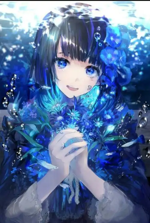 蓝色清凉系-二次元暖心影集-话本小说网