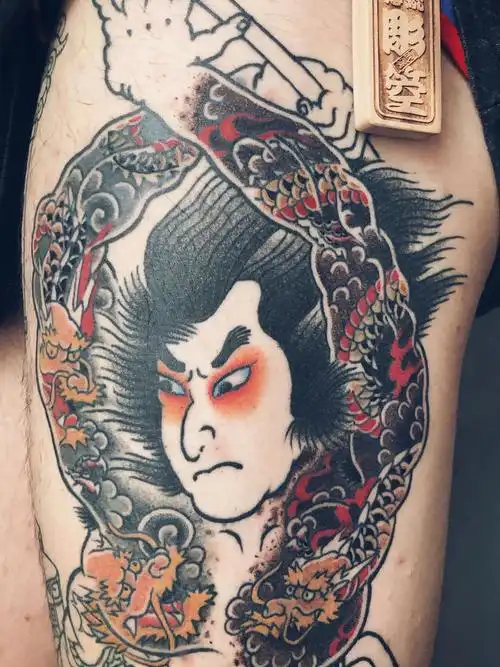 日式老传统九纹龙