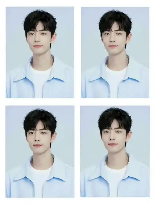 内娱男明星的证件照# 来看肖战饭制证件照合集  - 抖音