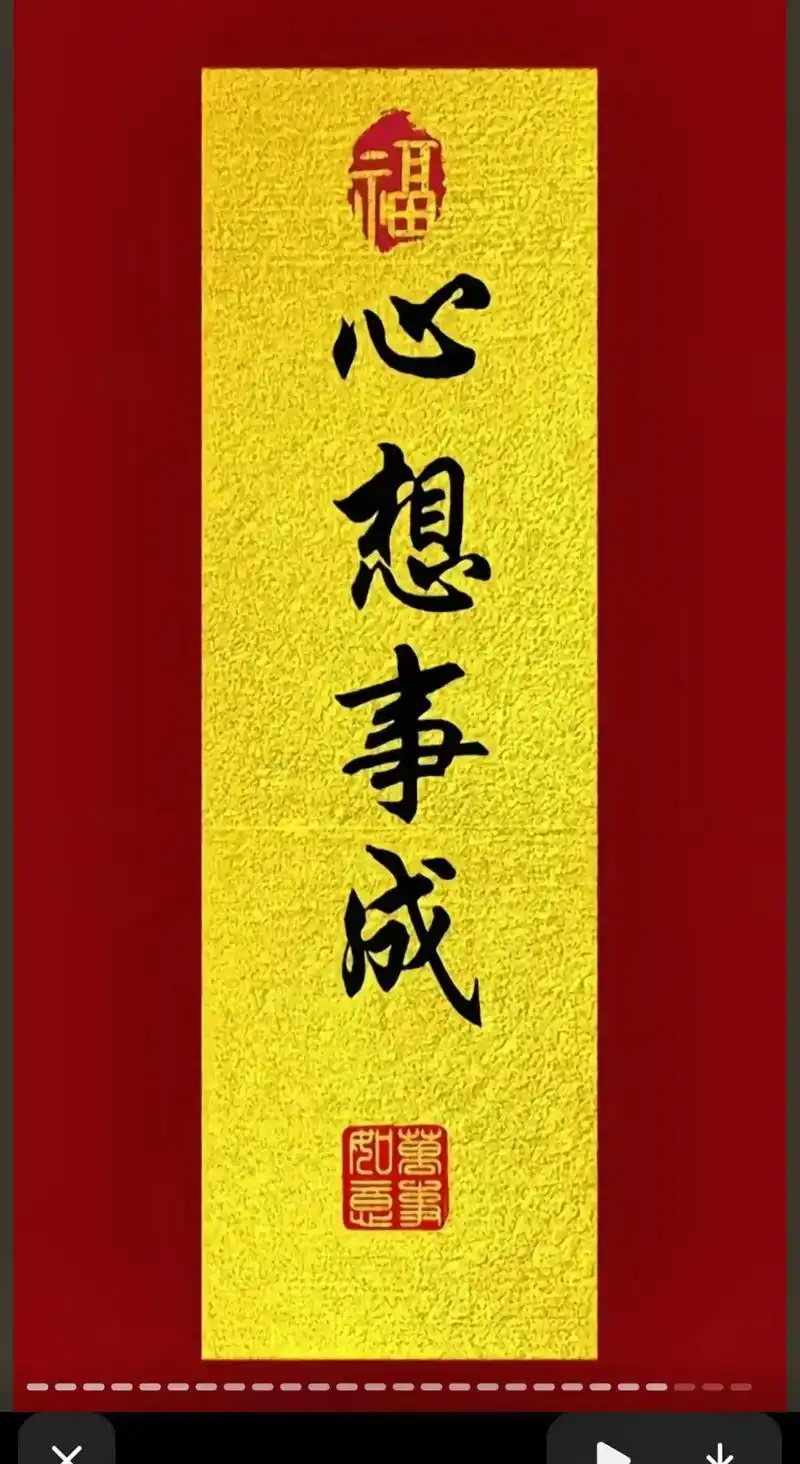 心想事成 你是一个好人 #愿所求皆所愿 #书法 - 抖音