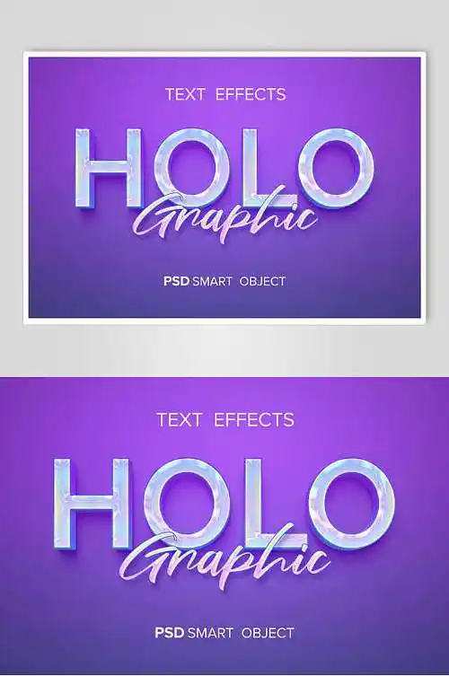 英文字母紫色渐变立体字体素材