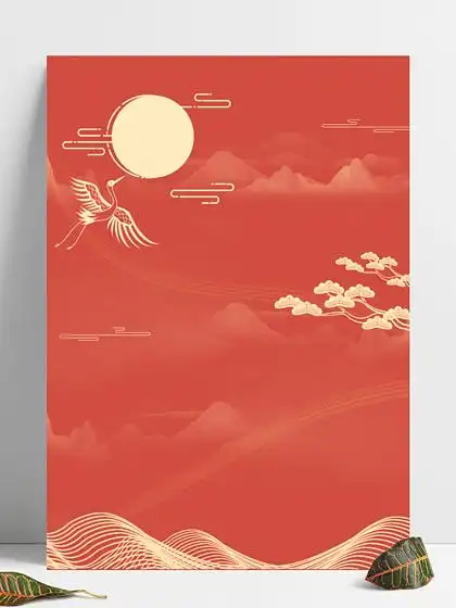 中国风 i>古 /i> i>典 /i>淡雅红色中式背景