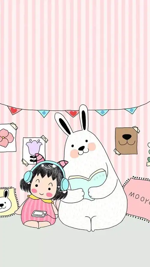 萌系可爱卡通高清手机壁纸
