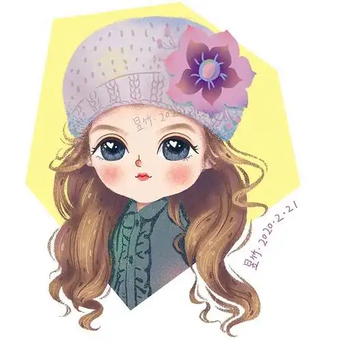 原创手绘萌宝头像插画