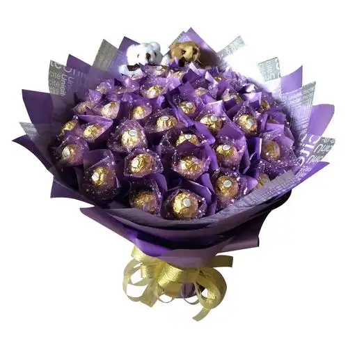 花成蜜就-33颗费列罗巧克力花束