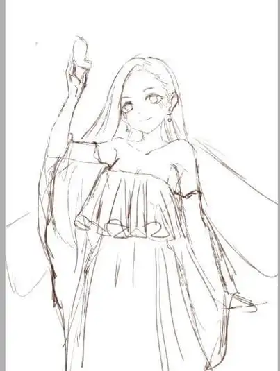 谢娜简笔画漫画