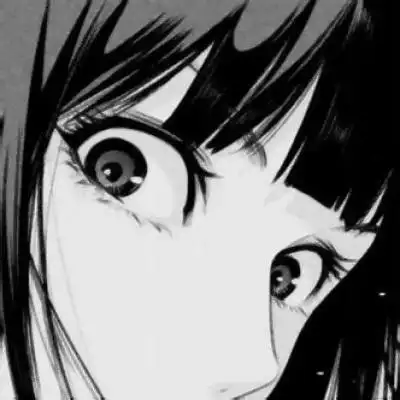 黑白系动漫女生头像高冷伤感侧脸日系动漫女头