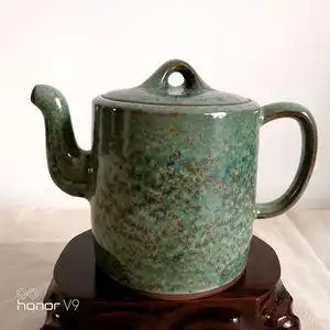 禹州钧窑神垕钧瓷精品单壶卢钧金斑手工壶茶壶茶器茶具礼品收藏品