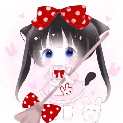 可爱的卡通头像女生呆萌