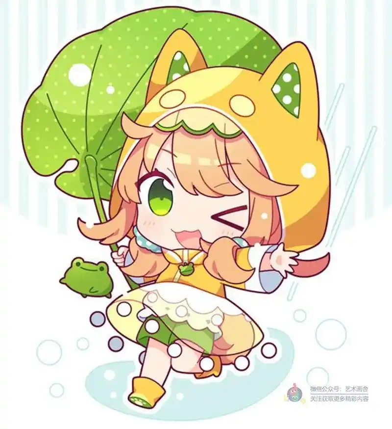 q版动漫|超可爱萌系女生,高清素材大放送!