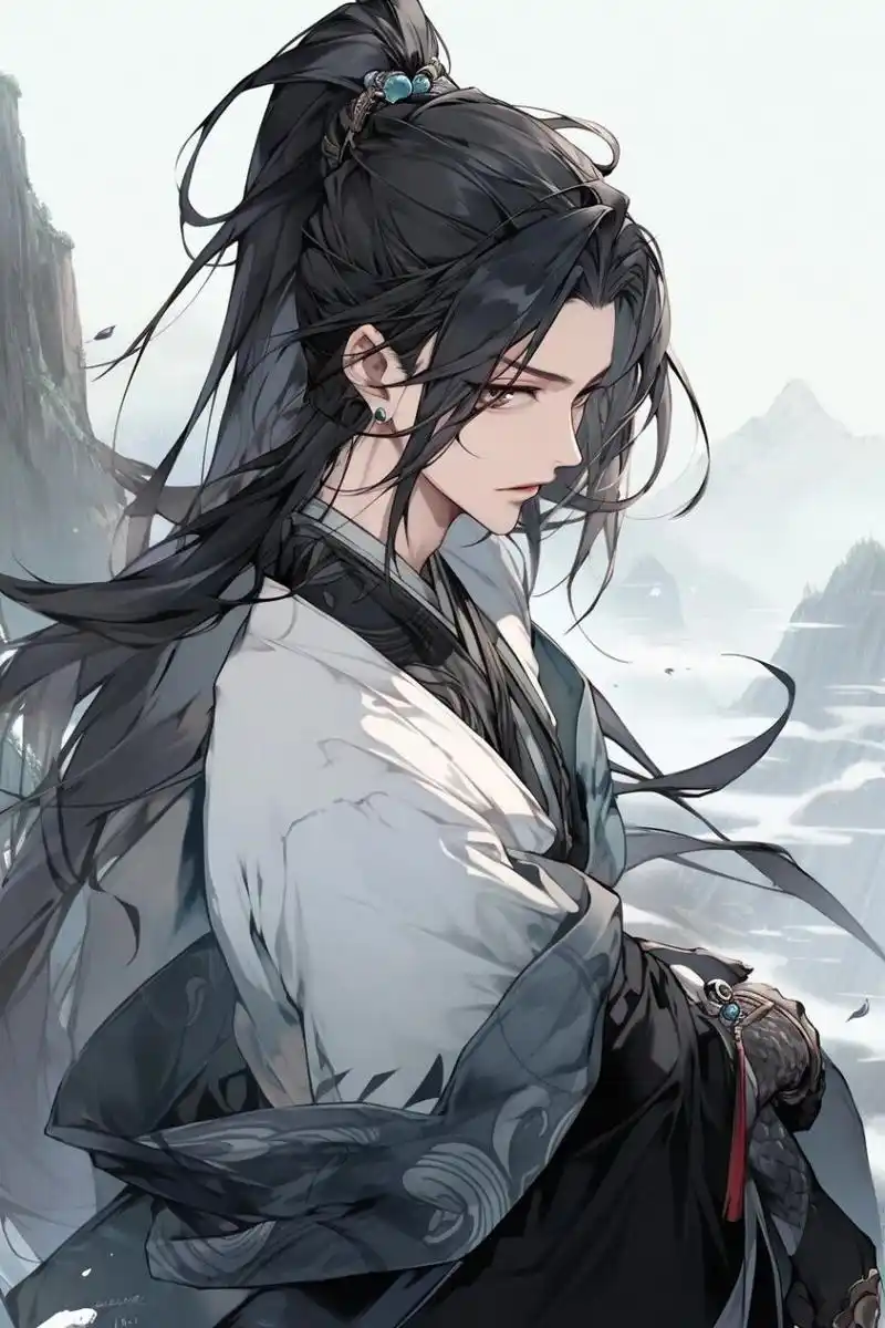 可商用底图,古风男 持剑少年  想象一下,你正在寻找一张充满神秘和