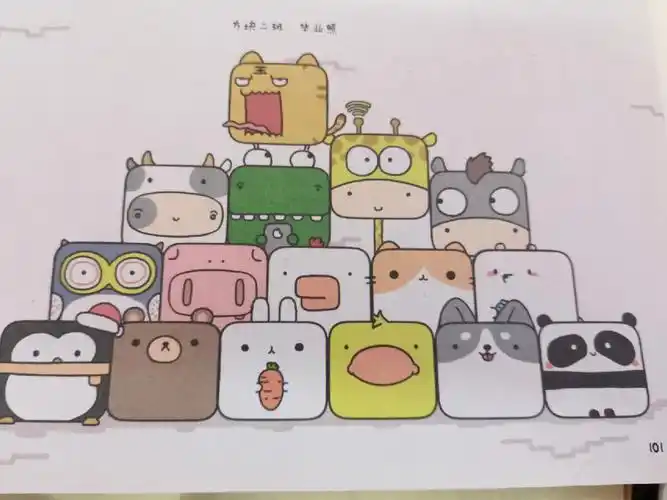 手帐素材动物简笔画