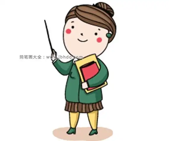 q版老师简笔画图片