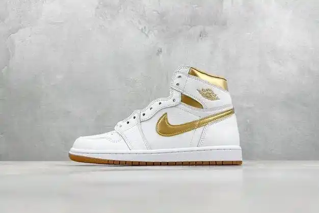 jordan 1 high og "metallic gold" aj1 白金 高帮篮球鞋|鞋款|配色