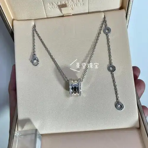 宝格丽小蛮腰钻石弹簧项链