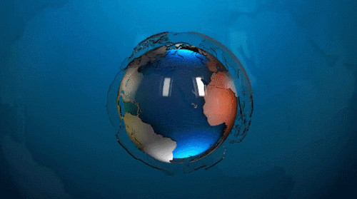 cinema 4d教程——世界旋转新闻主题