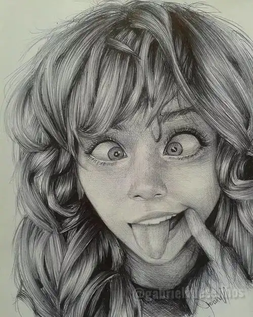 没有素描的扎实功底,画不出如此夸张的表情