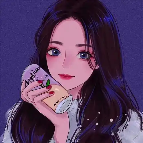 超好看的气质女生手绘头像