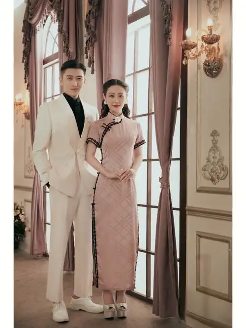 旗袍复古风婚纱照共赴民国爱情